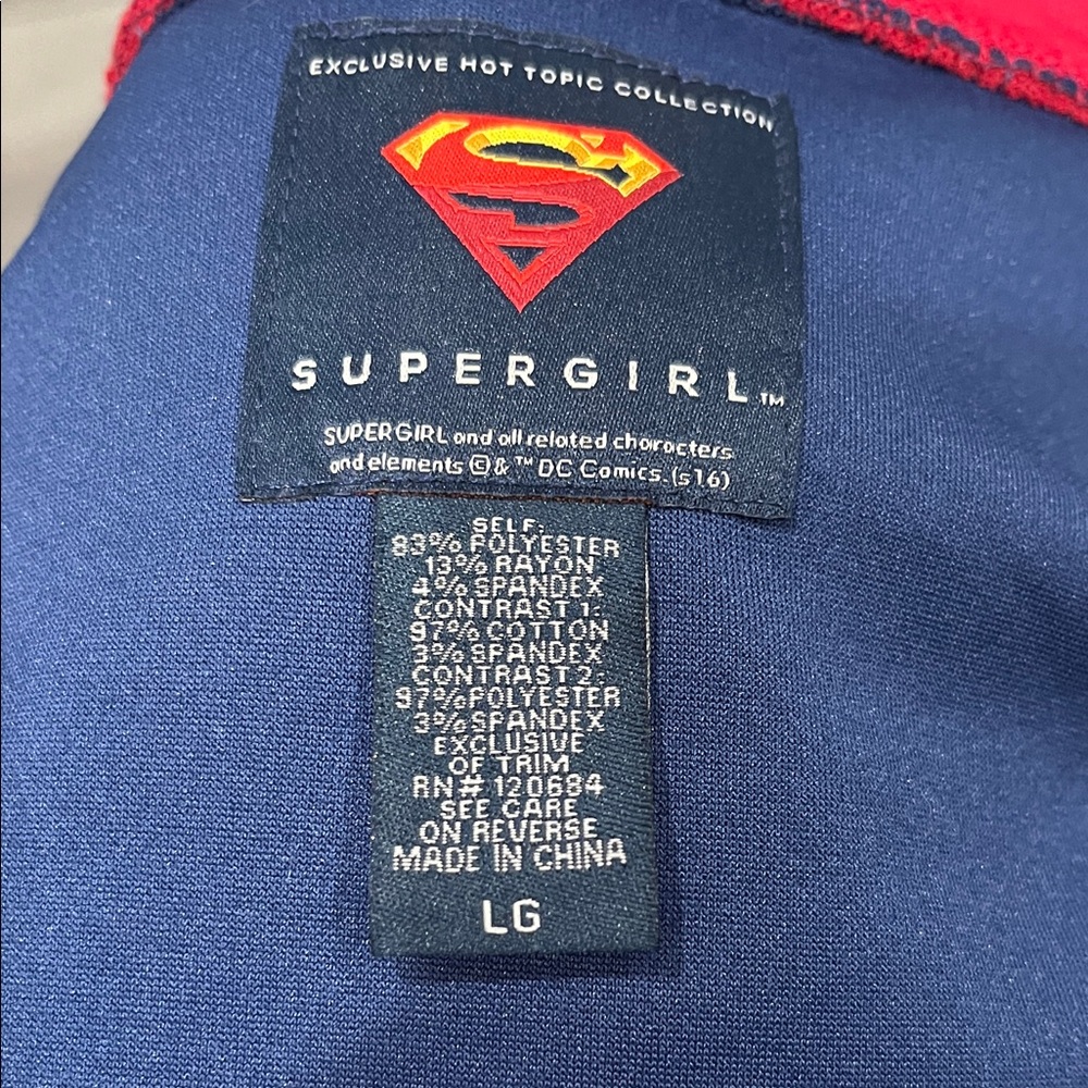 Hot Topic Supergirl Zip Jacket Size Large - Picture 11 of 11
